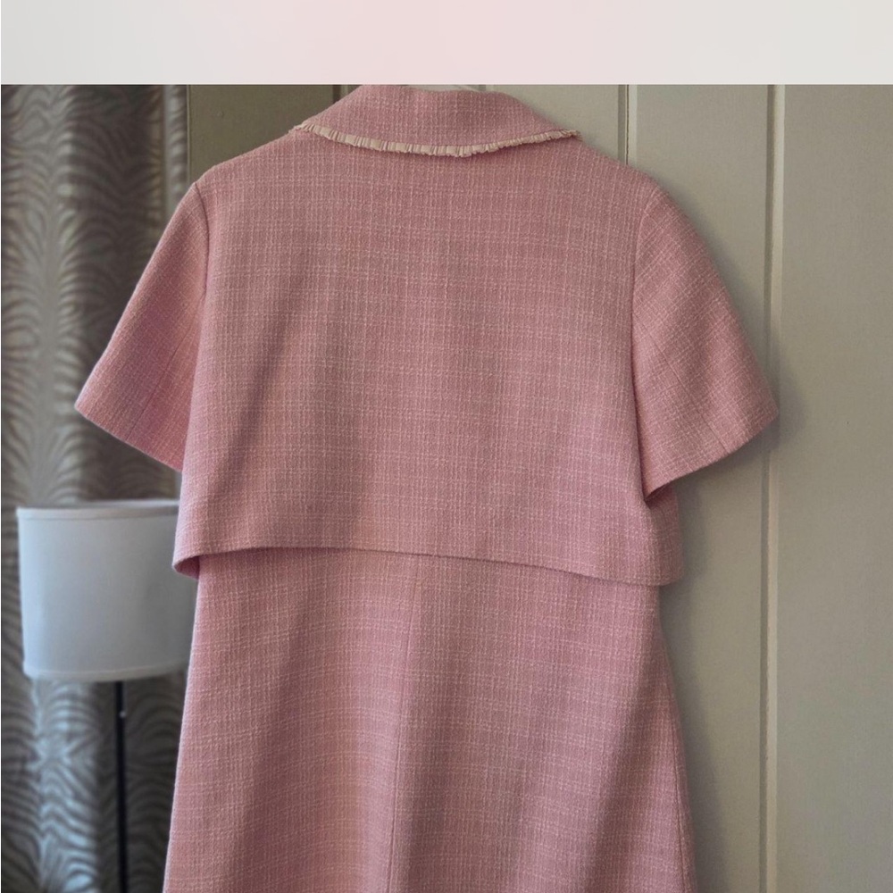 Sandro Pink Tweed Dress - Picture 5 of 6